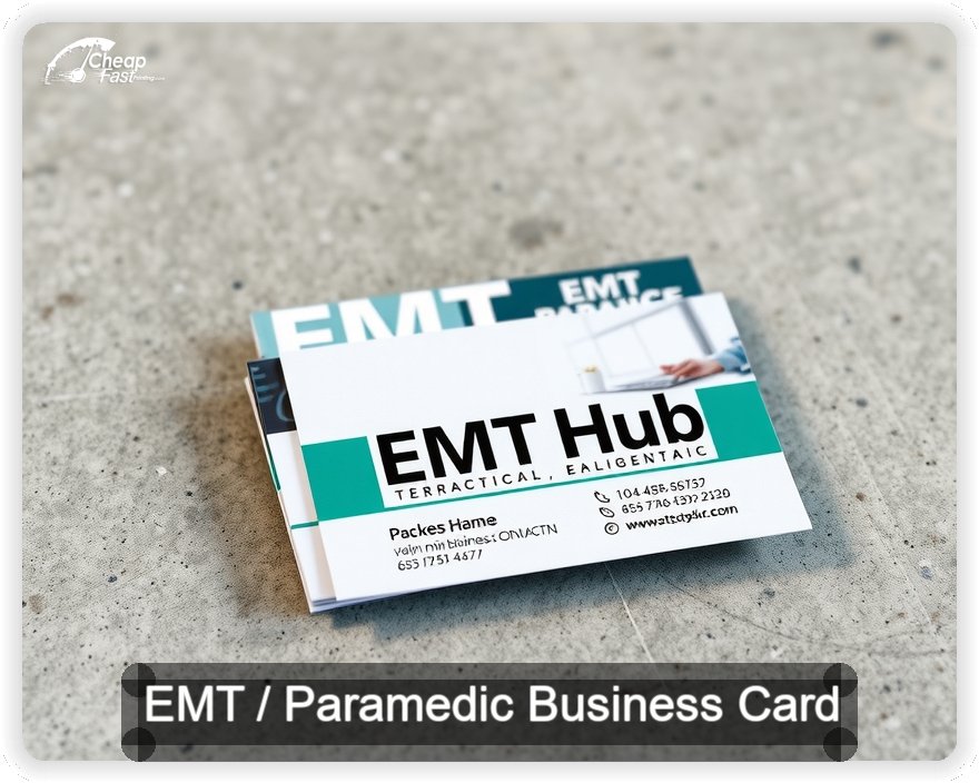 Emt Paramedic business card design sample