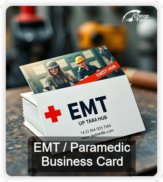 Emt Paramedic business card design sample