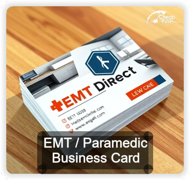 Emt Paramedic business card design sample