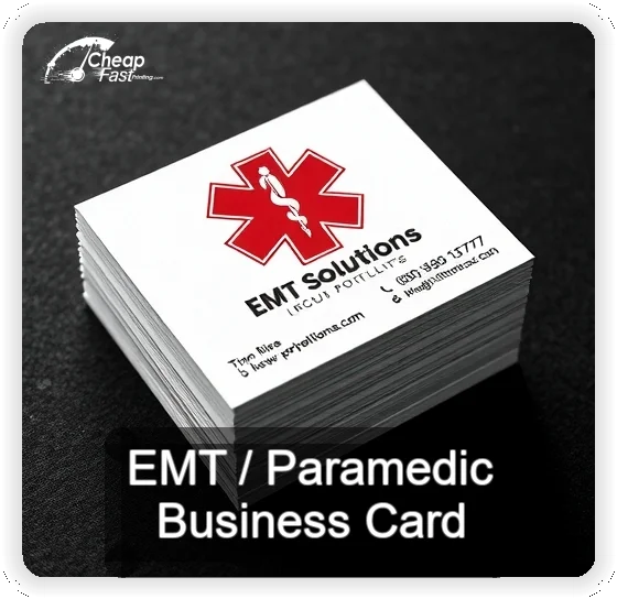 Emt Paramedic business card design sample