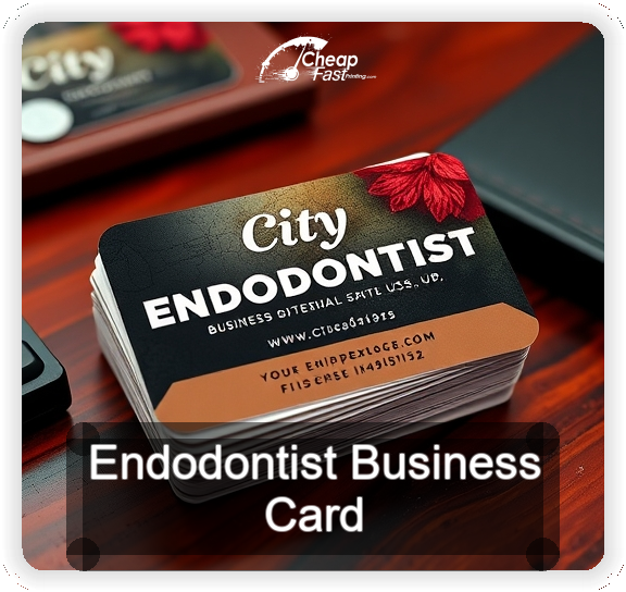 Endodontist business card design sample