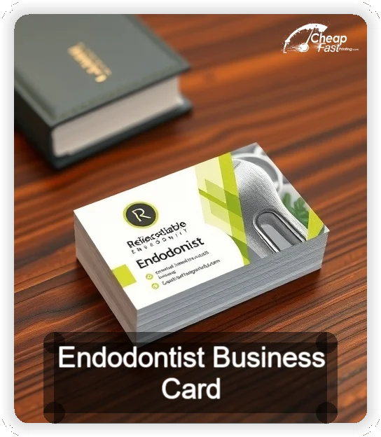 Endodontist business card design sample