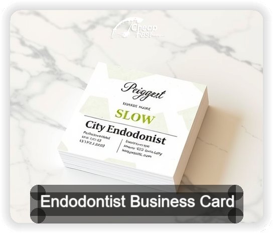 Endodontist business card design sample