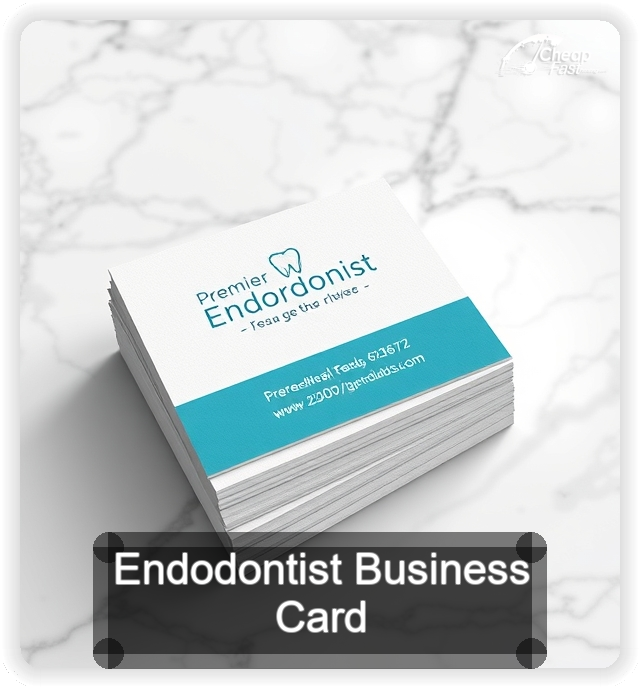 Endodontist business card design sample