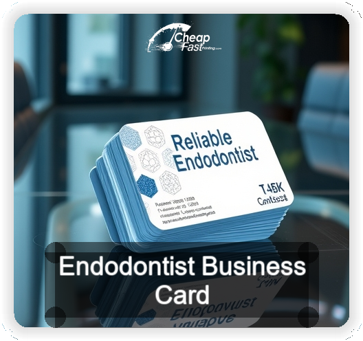 Endodontist business card design sample