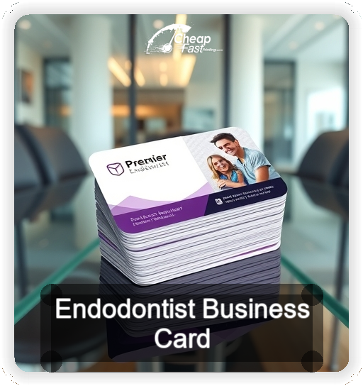 Endodontist business card design sample