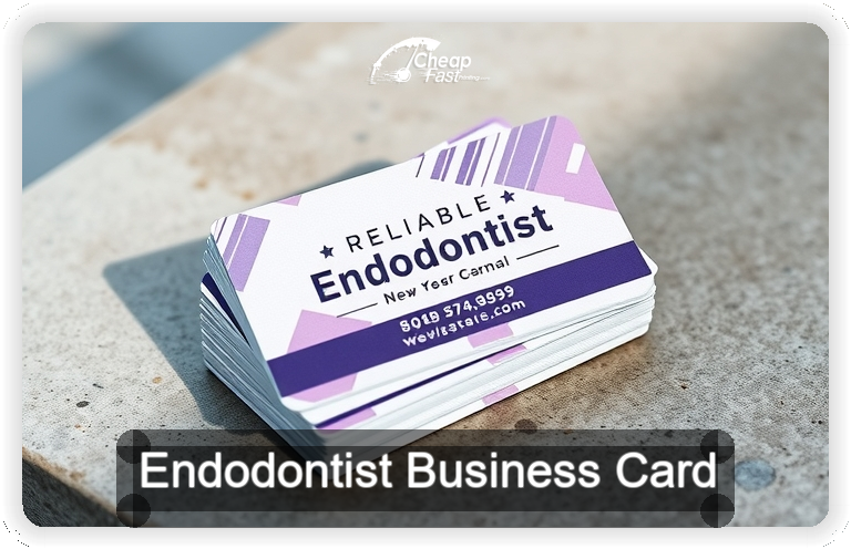 Endodontist business card design sample