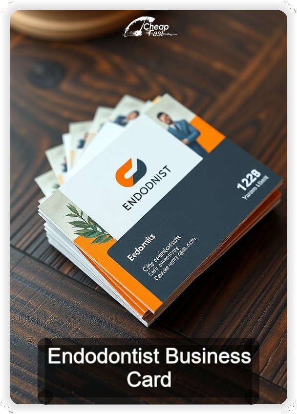Endodontist business card design sample