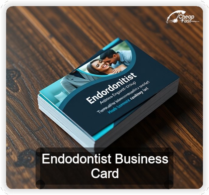 Endodontist business card design sample