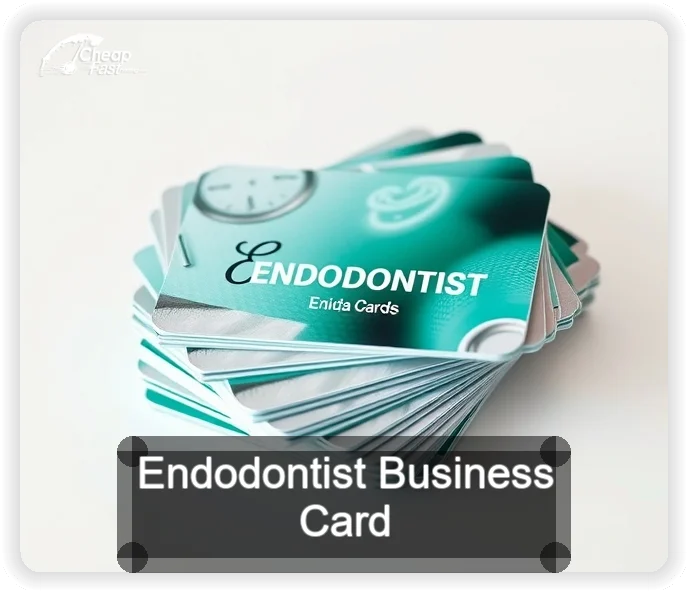 Endodontist business card design sample