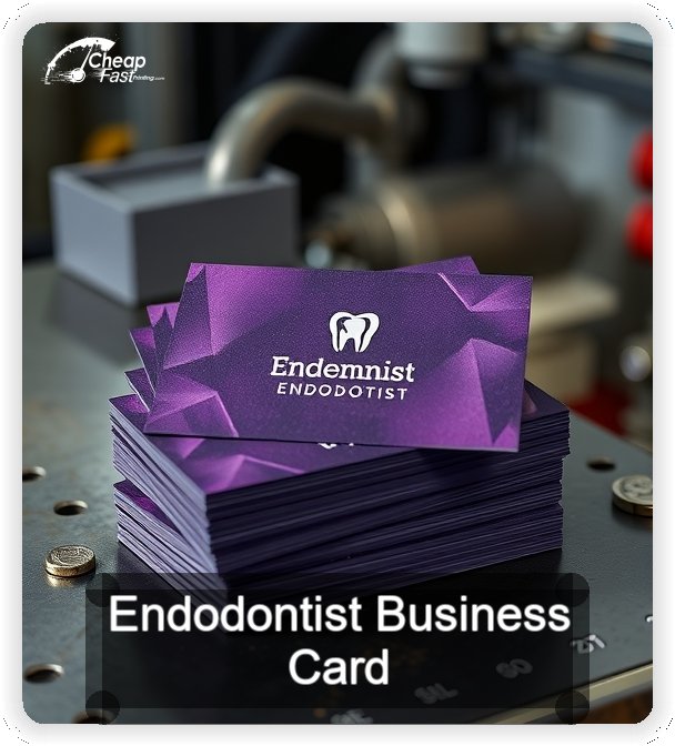 Endodontist business card design sample