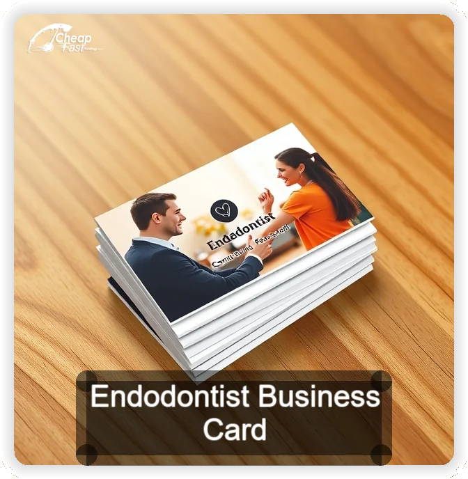 Endodontist business card design sample