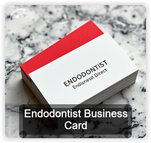 Endodontist business card design sample