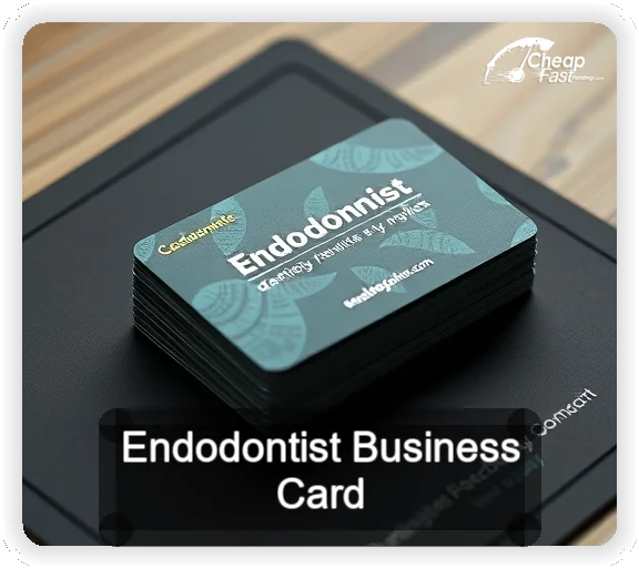 Endodontist business card design sample