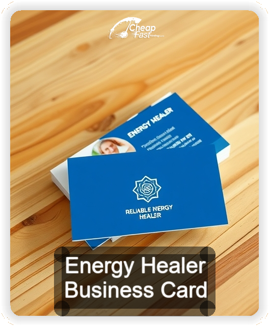 Energy Healer business card design sample