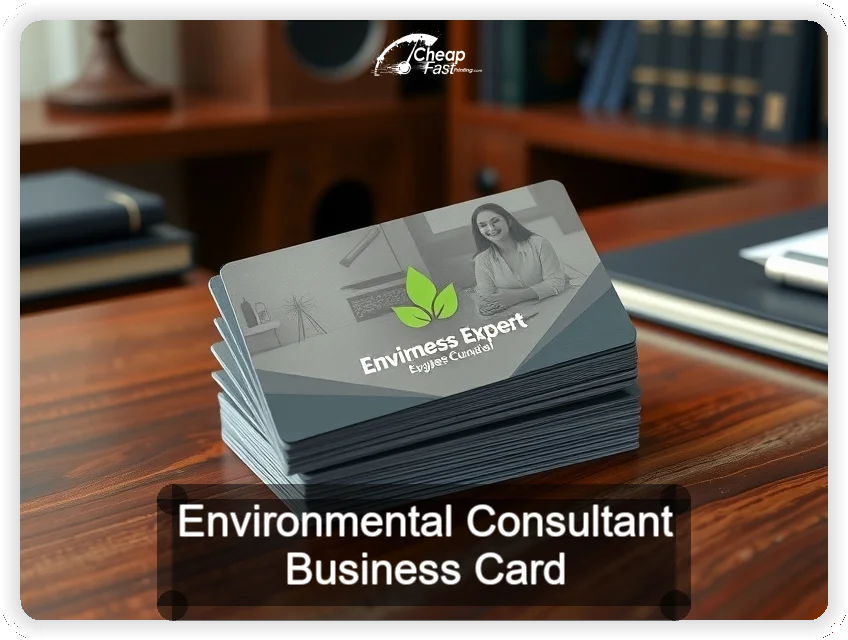 Environmental Consultant business card design sample