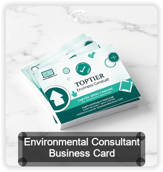 Environmental Consultant business card design sample