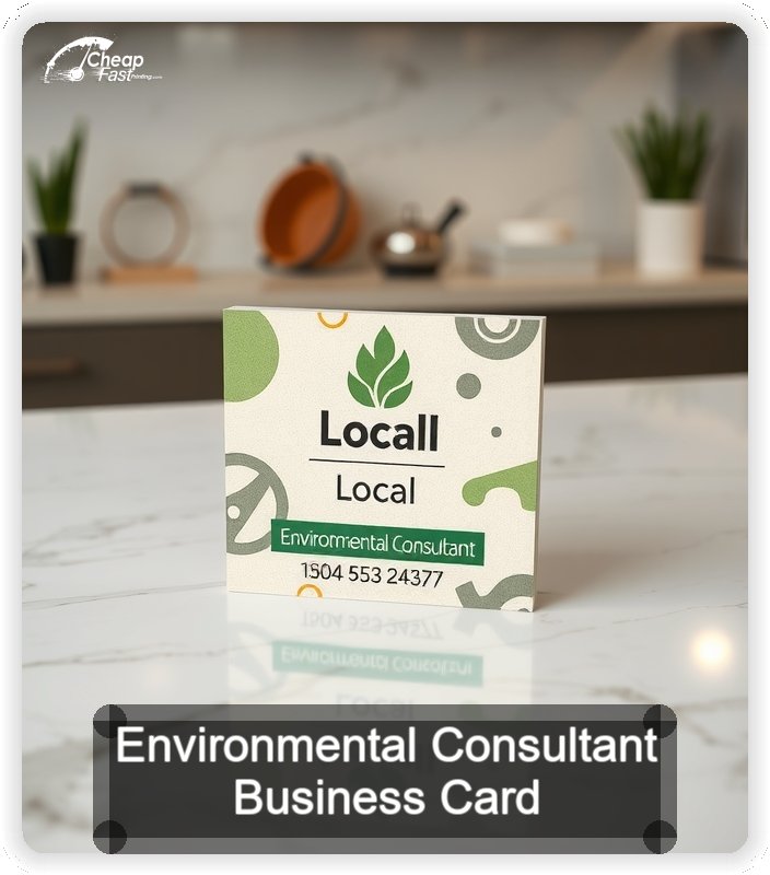 Environmental Consultant business card design sample