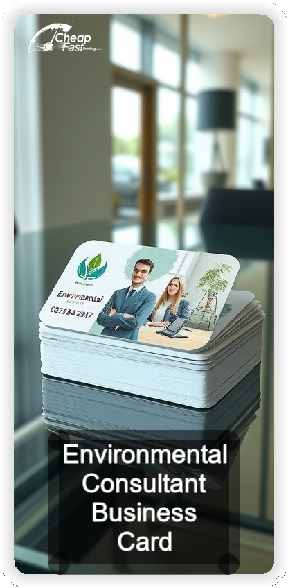Environmental Consultant business card design sample