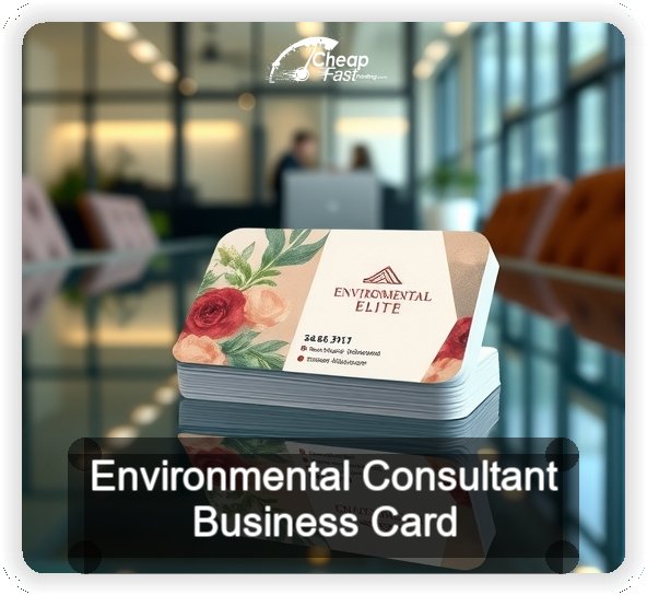 Environmental Consultant business card design sample