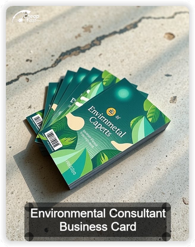 Environmental Consultant business card design sample