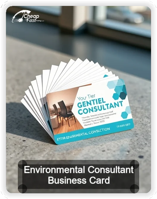 Environmental Consultant business card design sample