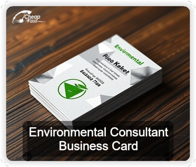 Environmental Consultant business card design sample