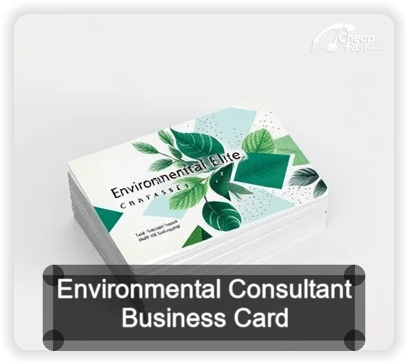 Environmental Consultant business card design sample