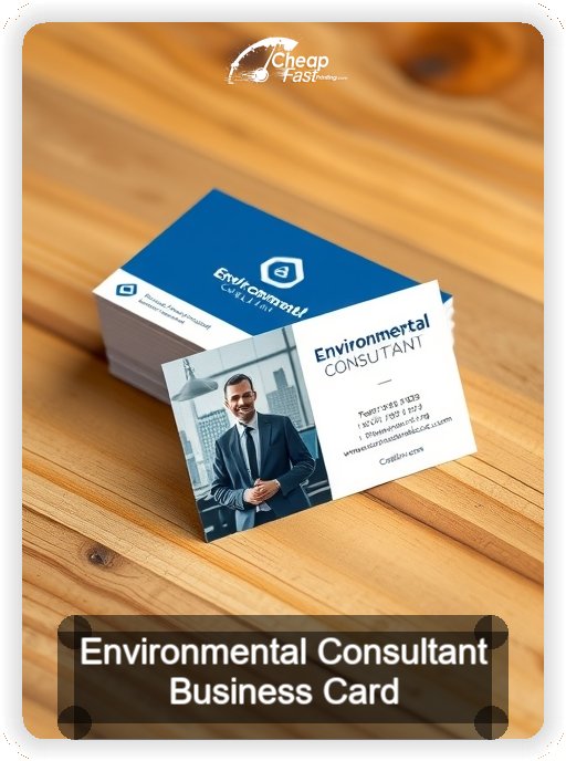 Environmental Consultant business card design sample