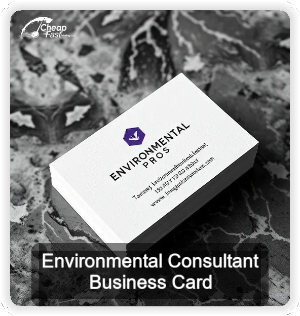 Environmental Consultant business card design sample