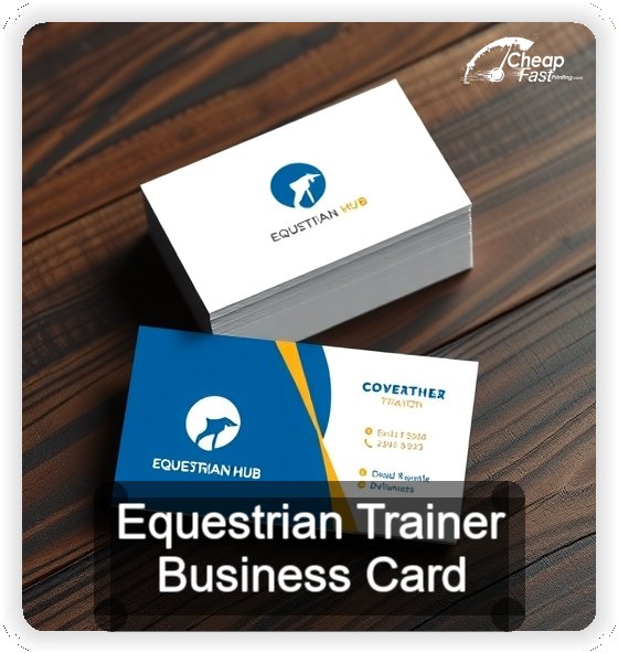 Equestrian Trainer business card design sample