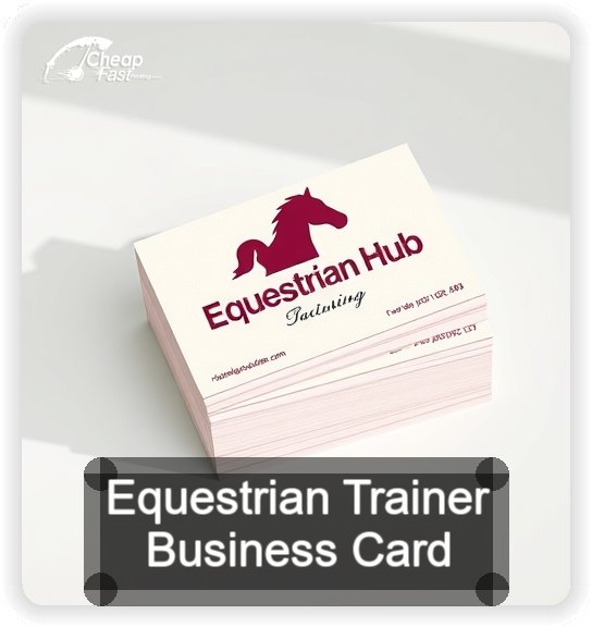 Equestrian Trainer business card design sample