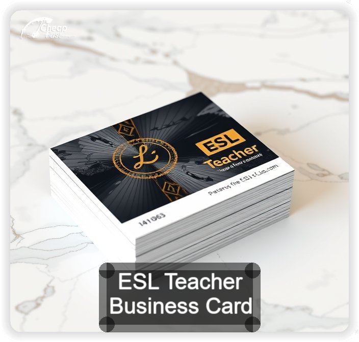Esl Teacher business card design sample