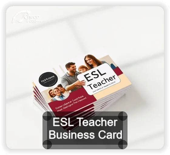 Esl Teacher business card design sample