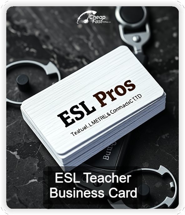 Esl Teacher business card design sample