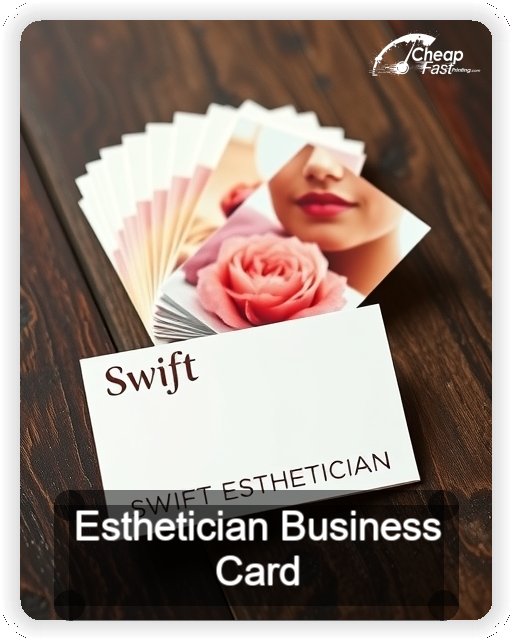 Esthetician business card design sample