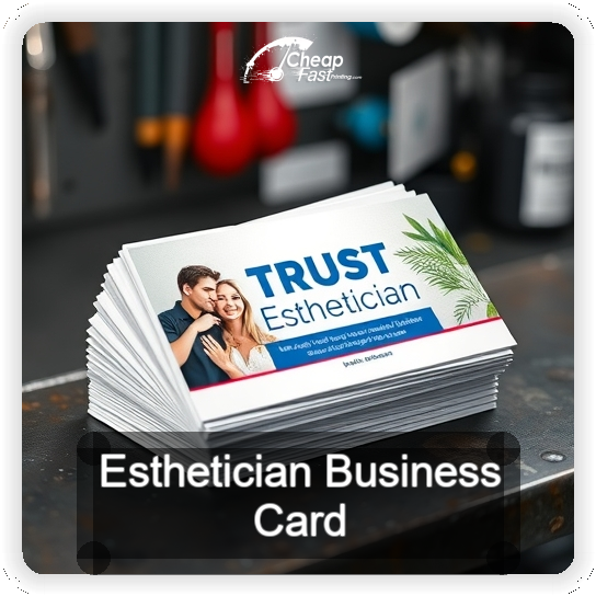 Esthetician business card design sample