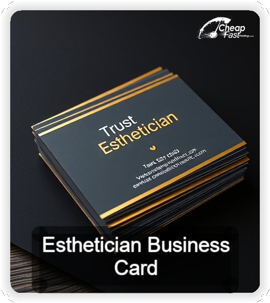 Esthetician business card design sample