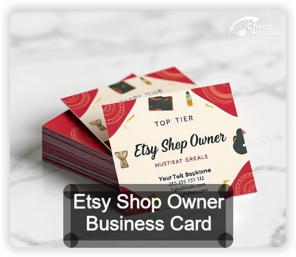 Etsy Shop Owner business card design sample