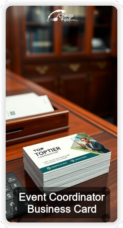 Event Coordinator business card design sample