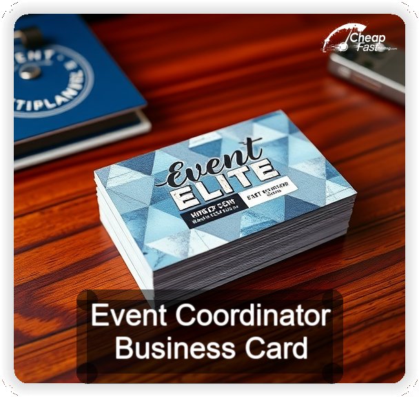Event Coordinator business card design sample
