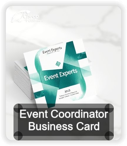 Event Coordinator business card design sample