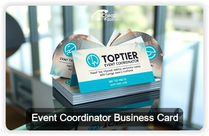 Event Coordinator business card design sample