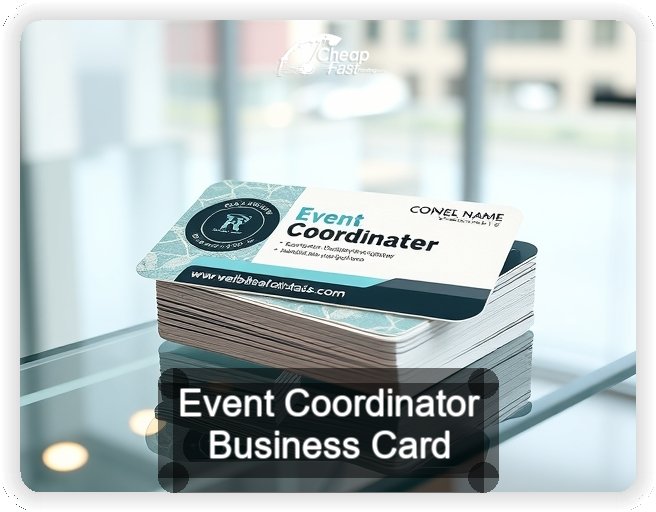 Event Coordinator business card design sample
