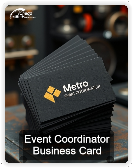 Event Coordinator business card design sample
