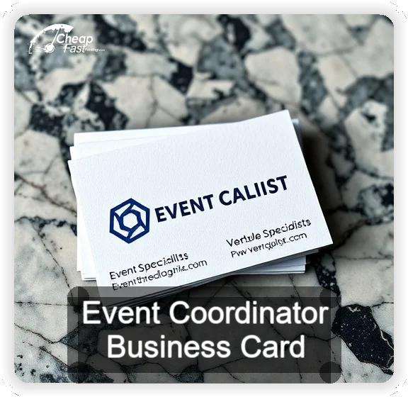 Event Coordinator business card design sample
