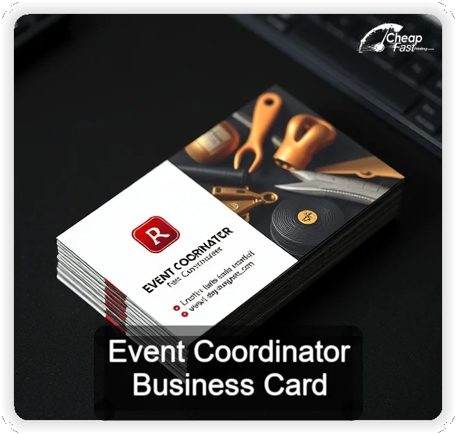 Event Coordinator business card design sample