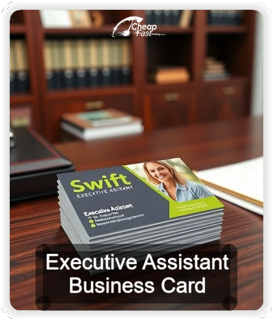 Executive Assistant business card design sample