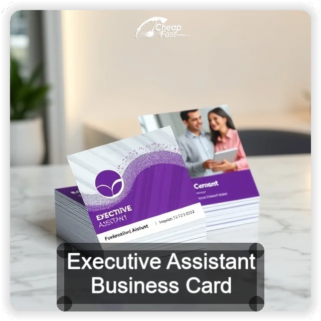 Executive Assistant business card design sample