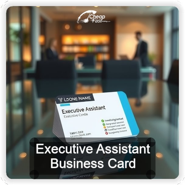 Executive Assistant business card design sample